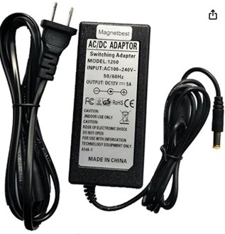 12V 3A 60W AC DC Adapter 12V5A Switching Power Supply with US AC Cable Cord